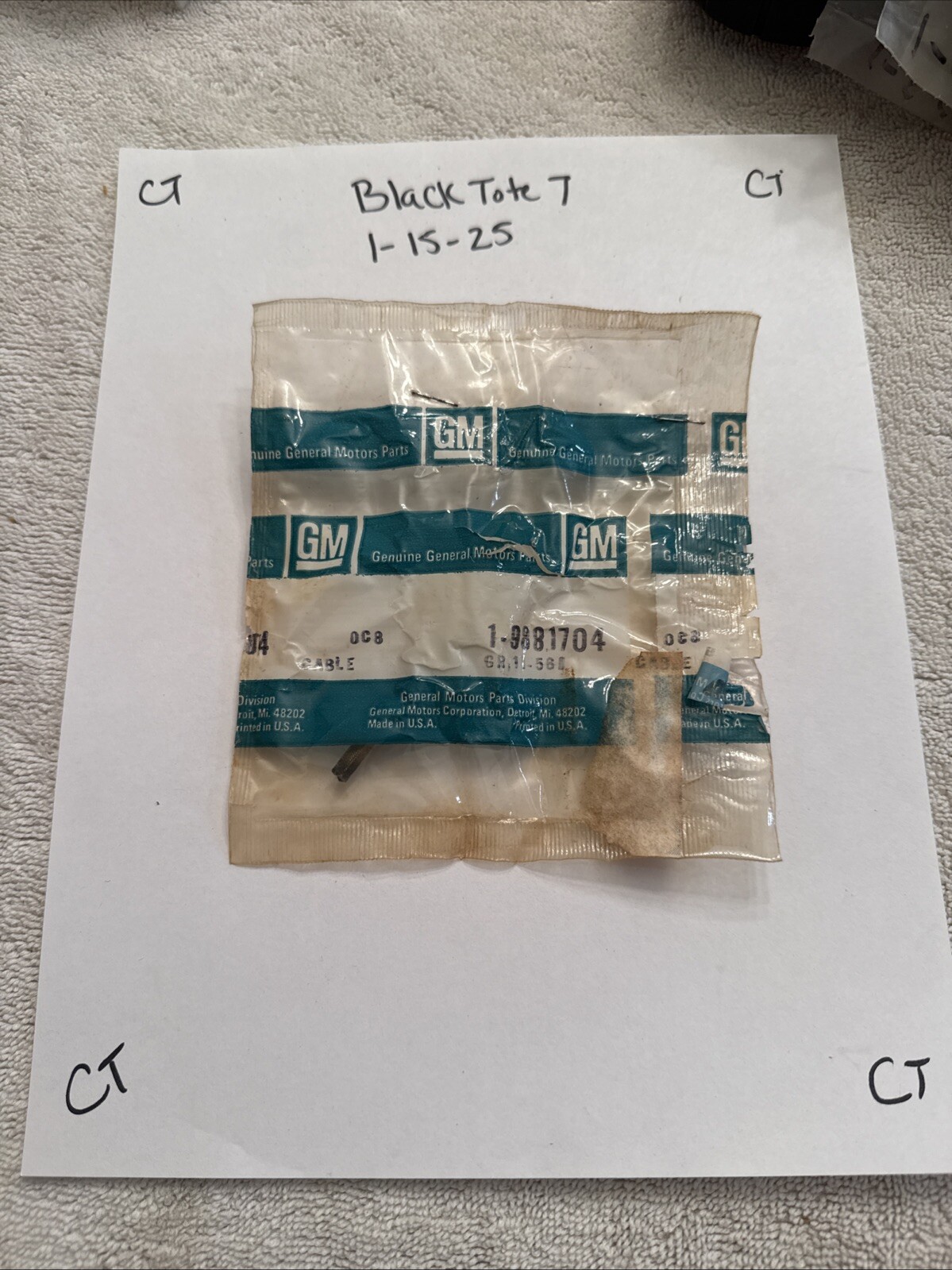 Gm Speedometer Cable 9881704