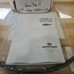 Hustler Raptor XD / XDX Mower Parts Manual & Kawasaki Engine Packet W Spare Tube