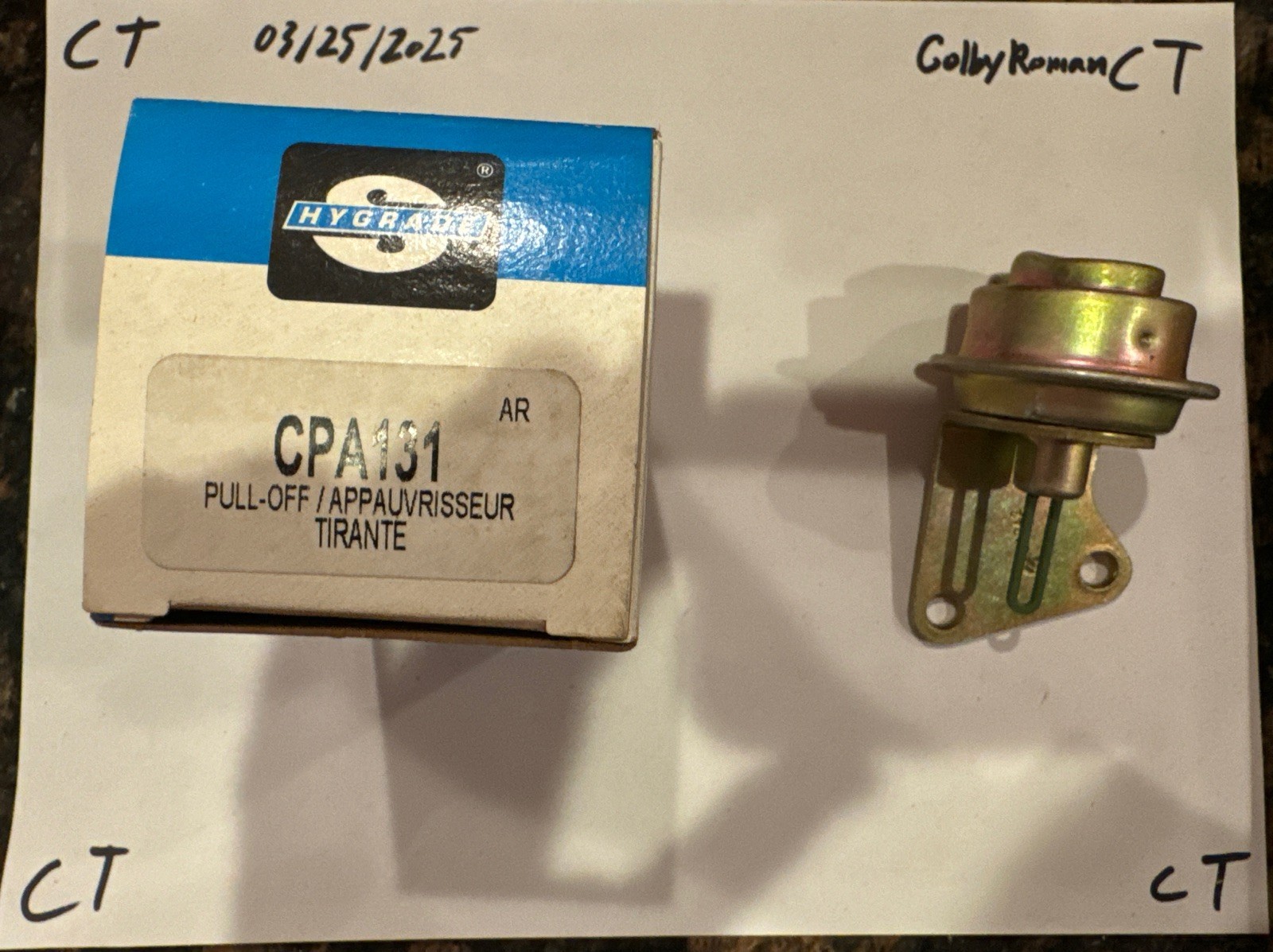 Hygrade CPA-131 Choke Pull Off Assembly - C100 - Image 3