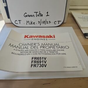 Kawasaki Engine Owners Manual For FR651V, FR691V, FR730V Manual # 99920-2289-02