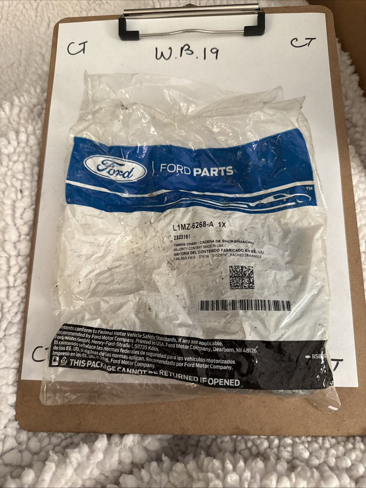 L1MZ6268A - BELT/CHAIN - TIMING - Ford