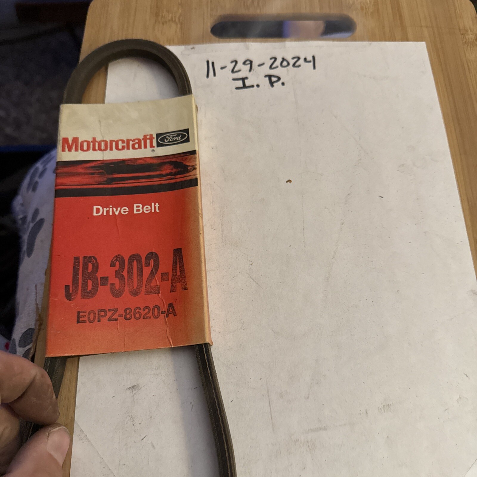 MOTORCRAFT JB-302A; PREMIUM QUALITY BELT