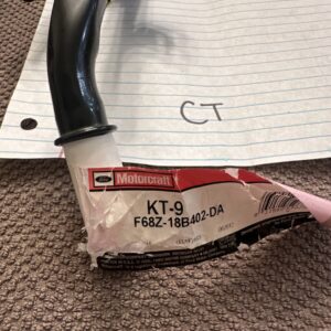 MOTORCRAFT KT-9 HVAC HEATER WATER PIPE TUBE FOR 1996-1998 FORD WINDSTAR 3.8L V6