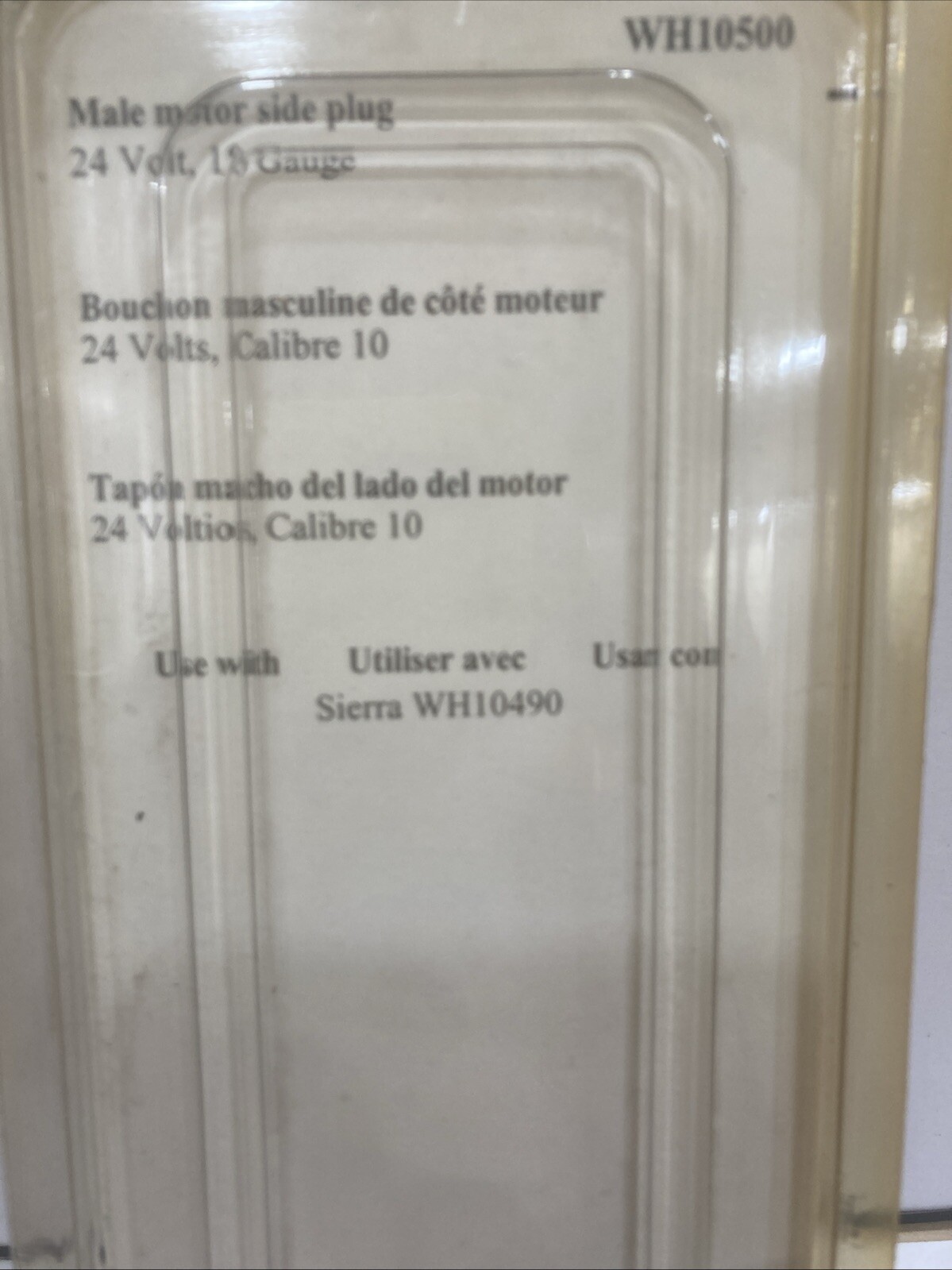 Male Motor Side Plug Sierra Marine WH10500 - 24 Volt - 10 Gauge - Image 4