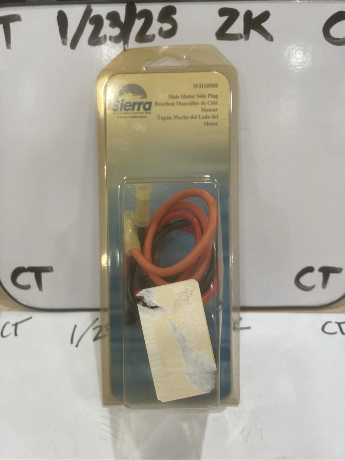 Male Motor Side Plug Sierra Marine WH10500 - 24 Volt - 10 Gauge