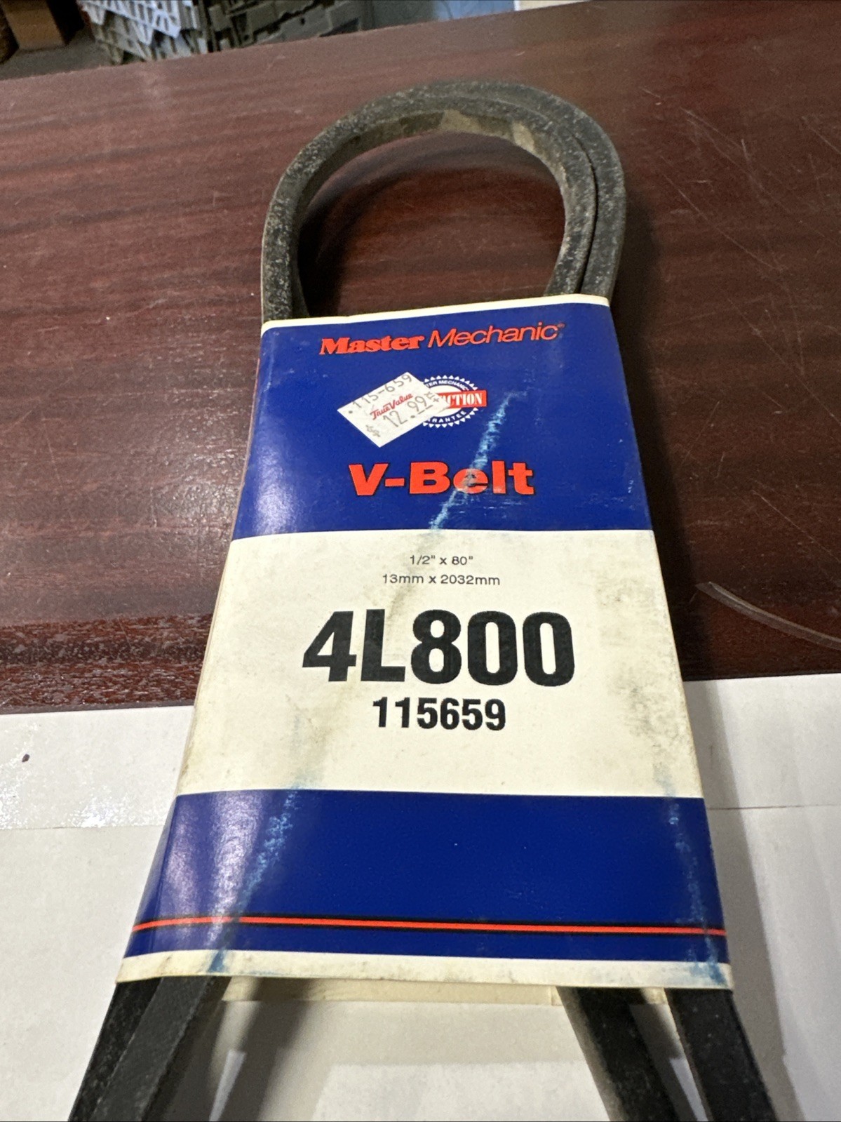 Master Mechanic 4L800 Fractional Horsepower V-Belt, 80" x 1/2", 115659 - Image 3