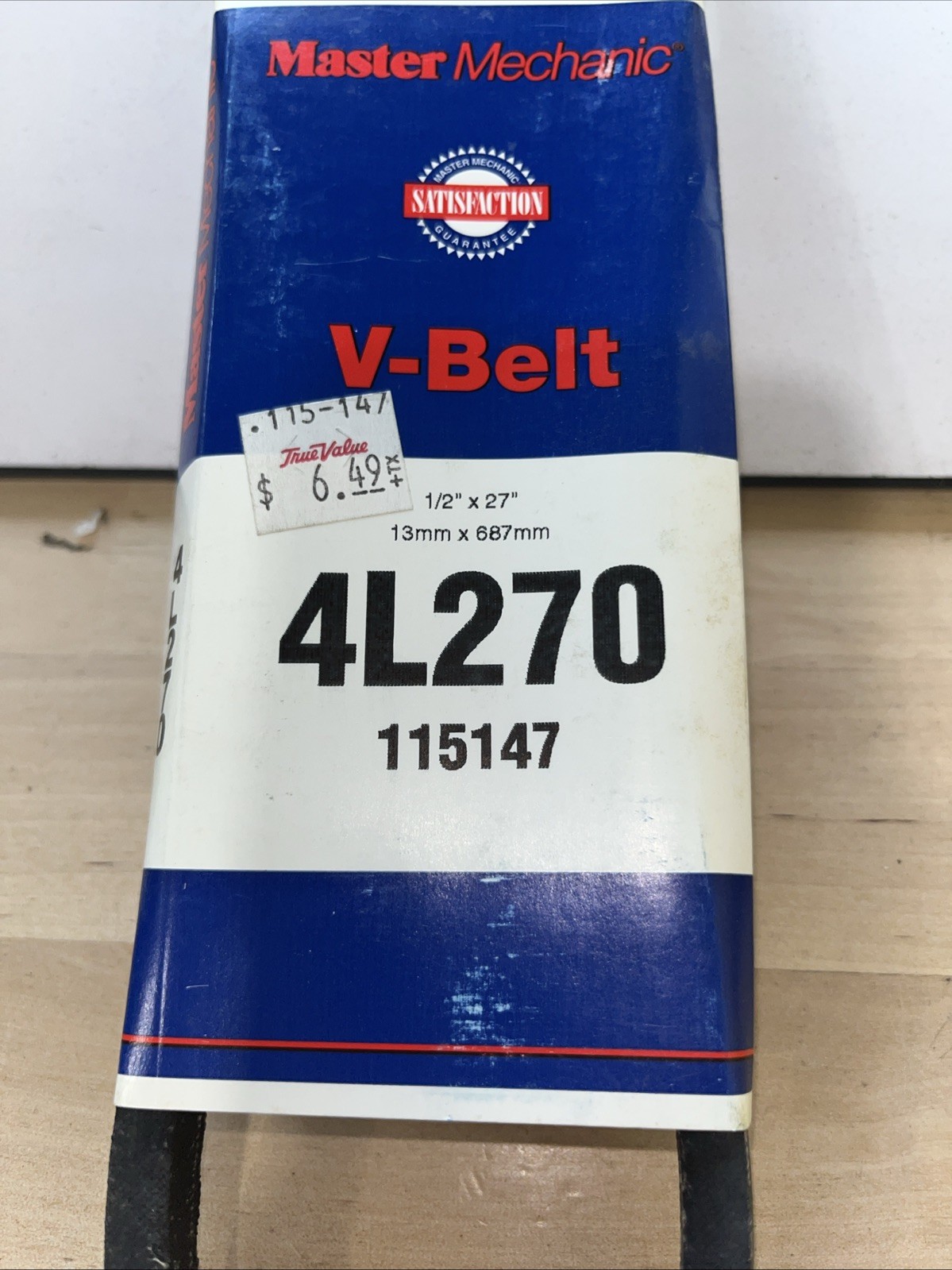Master Mechanic V-Belt 115147 1/2" x 27" 4L270 - Image 3
