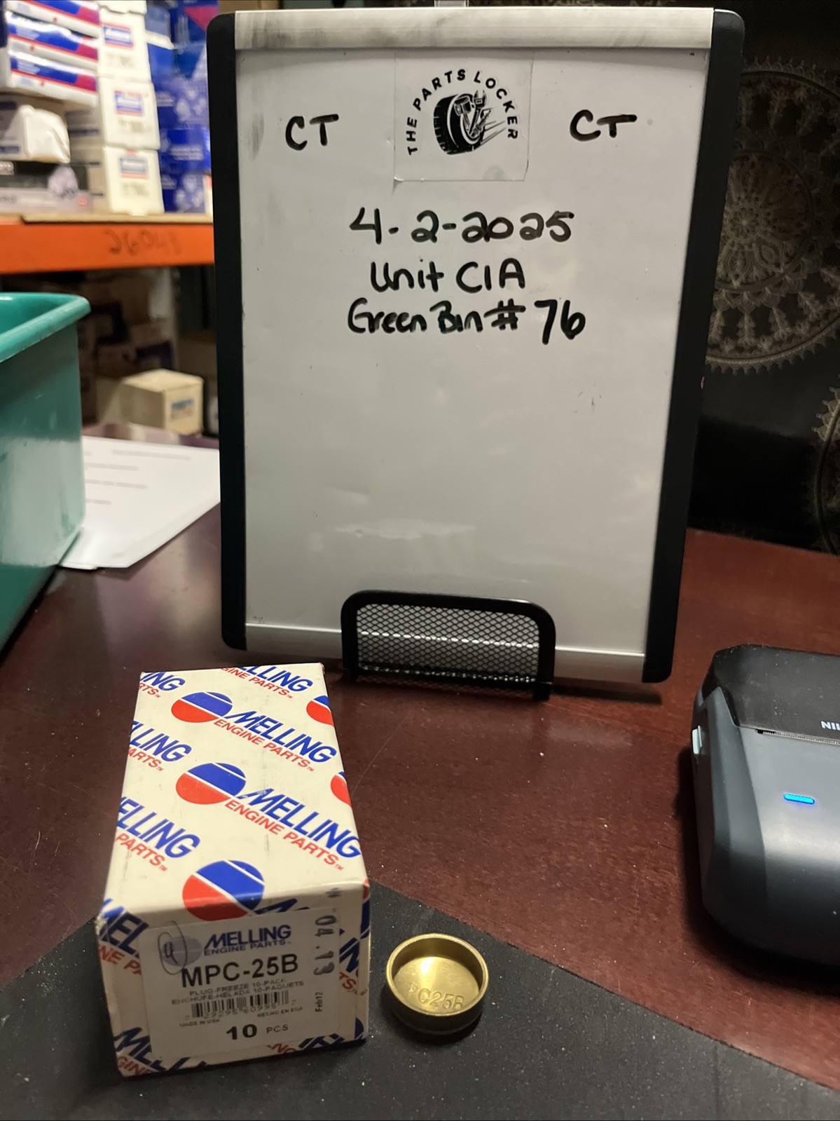 Melling MPC-25B Brass 1-1/8" Deep Cup Expansion Plugs 1 Per Purchase