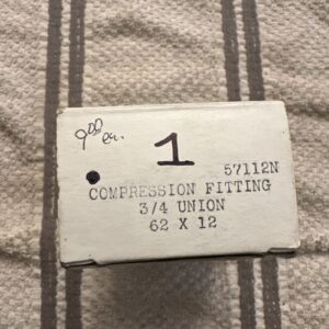 Metals-50062-12 Brass Compression Tube Fitting, Union, 3/4"Tube O.D. x 3/4" T...