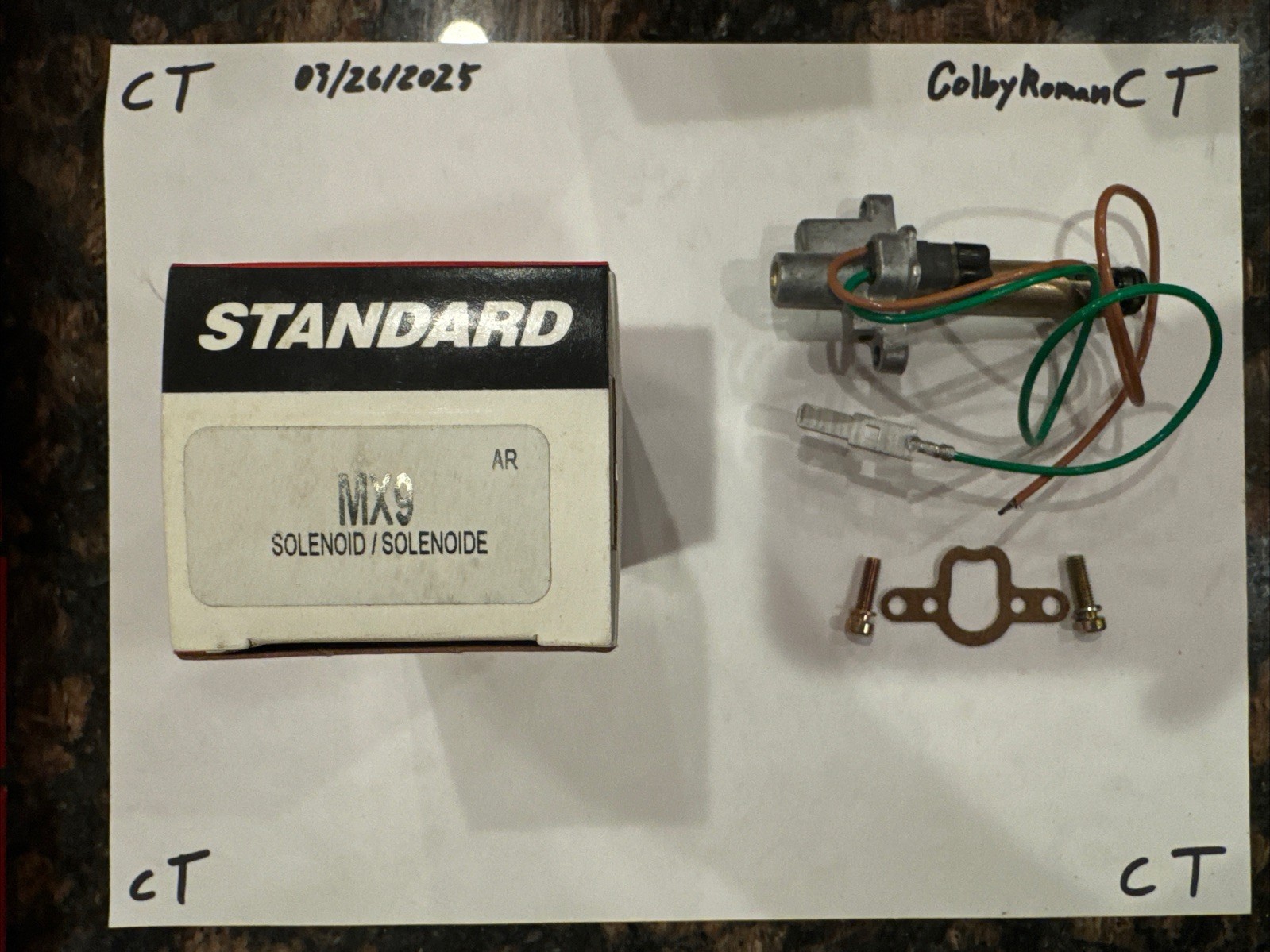 Mixture Control Solenoid Standard MX9