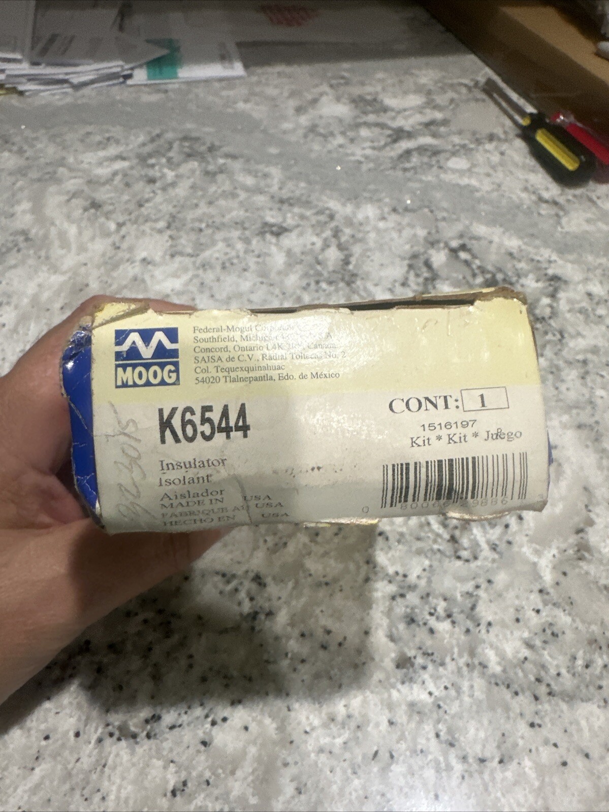 Moog K6544 Transverse Spring Isolator Pad Kit - Rear