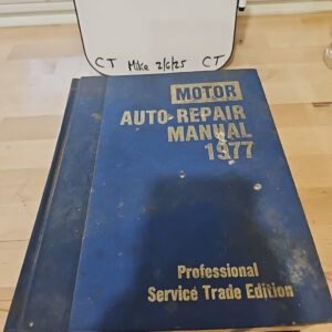 Motor Auto Repair Manual 1977 Professional Service Trade Edition 40th Edition