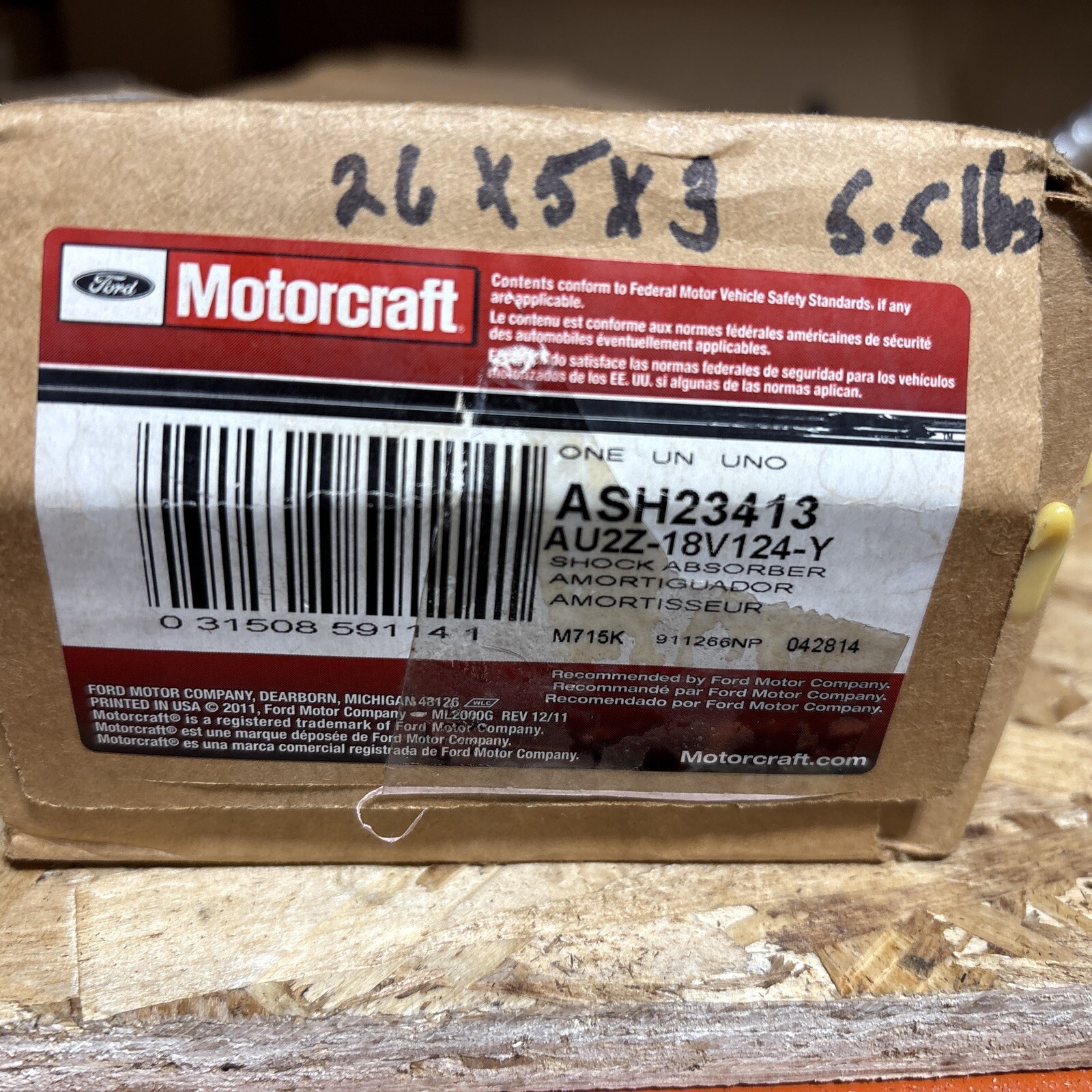 MotorCraft Shock Absorber ASH23413 AU2Z-18V124Y - Image 3