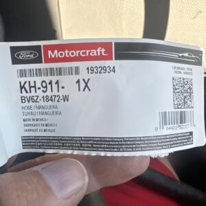 Motorcraft KH911 HVAC Heater Hose