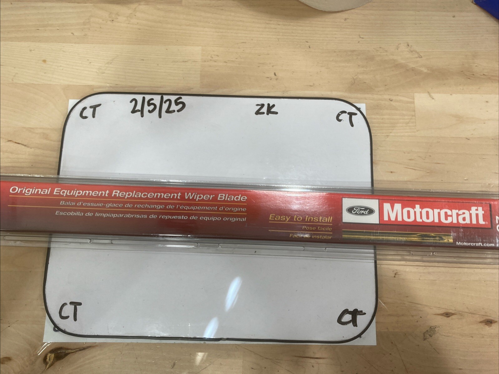 Motorcraft WW2037 20" Windshield Wiper Blade - Left - OEM Ford 6L8Z-17528-AA