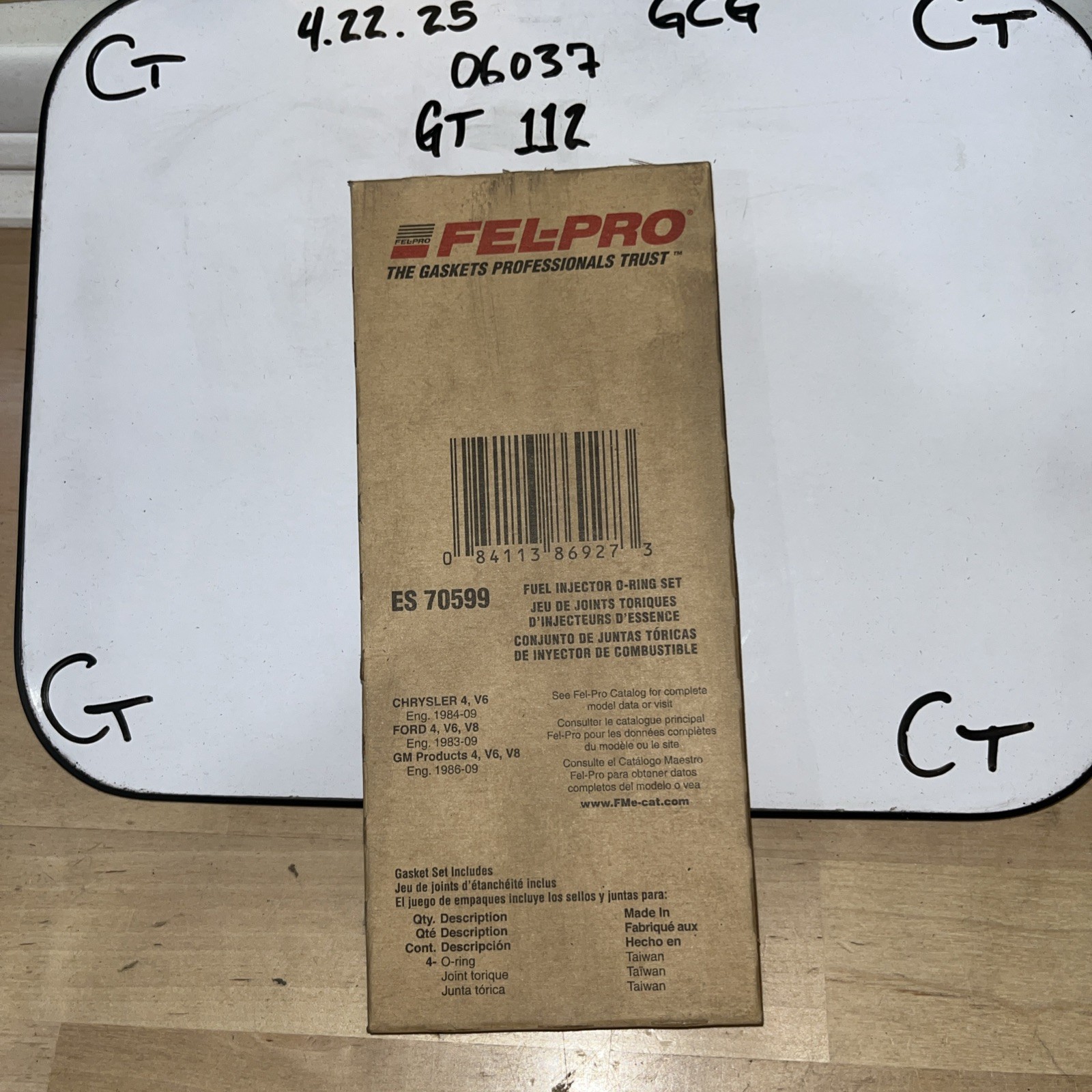 NEW Fel-Pro Automotive Fuel Injection O-Ring Set FelPro ES71192