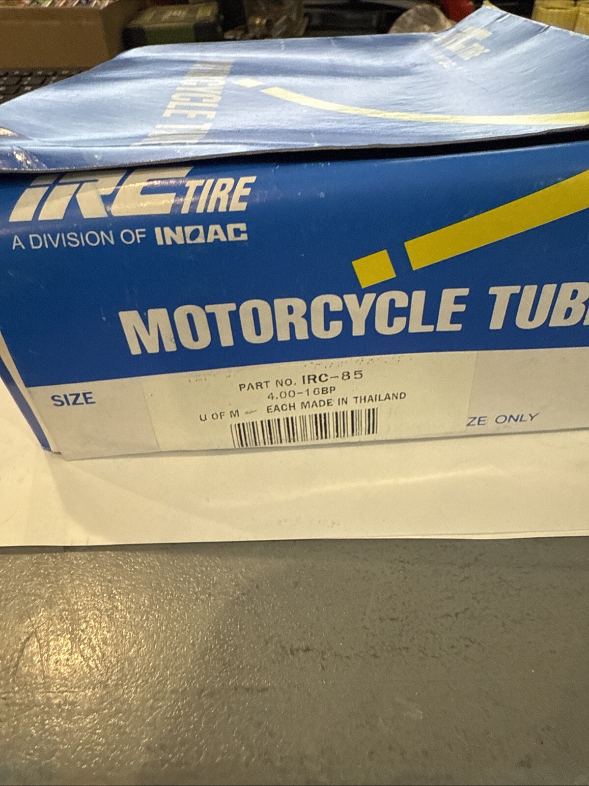 NEW IRC TIRE IRC-85 4.00-16BP MOTORCYCLE TUBE - Image 3