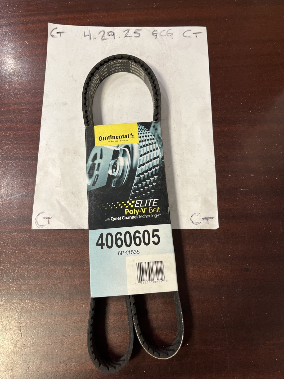 NEW Serpentine Poly-V Belt The Quiet Belt Gatorback CONTINENTAL ELITE 4060605