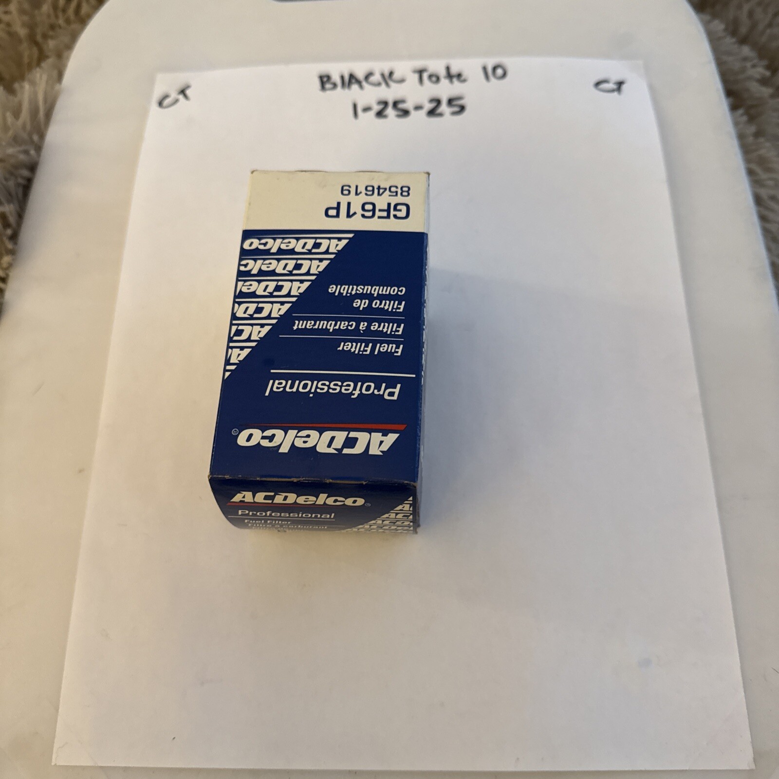 NOS AC Delco GF61P / GM# 854619 Fuel Filter