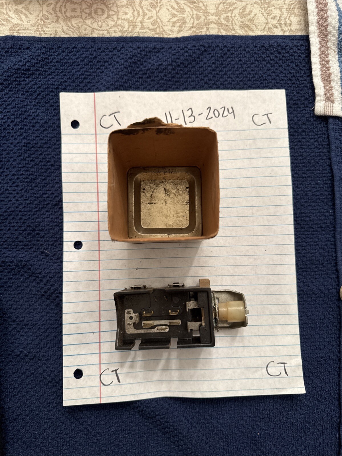 NOS #D-1524 #1995094 Delco Remy Light Headlight Switch for 1960 Pontiac/Olds