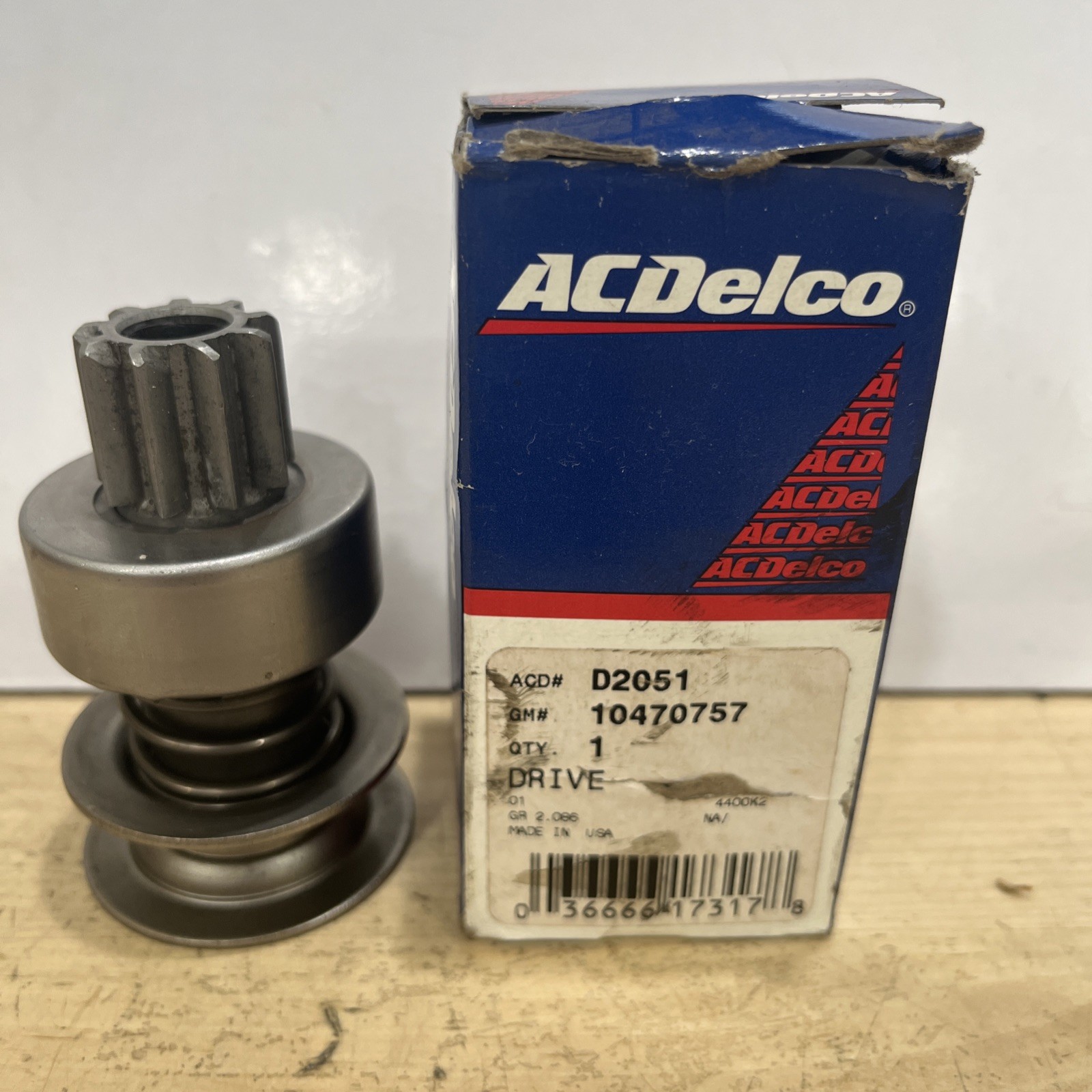 NOS Delco D2051 10470757 Starter Drive - Image 3