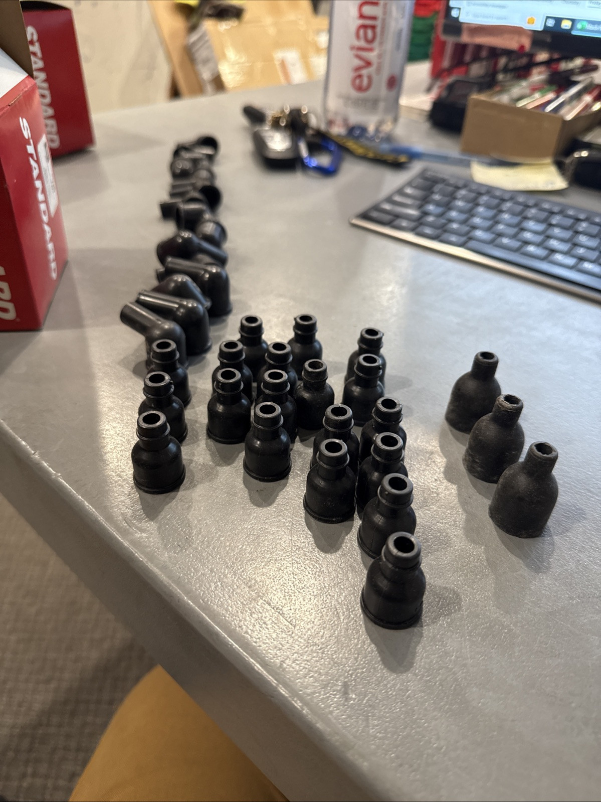 NOS Standard TN7 Distributor Boots Pack Of 77 Assorted