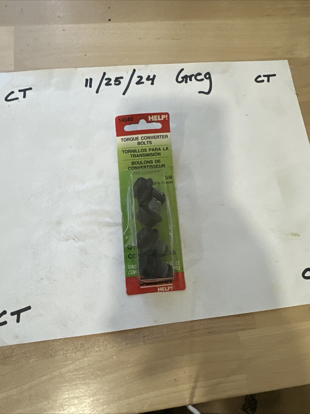 New Dorman 14040 Torque Converter Bolts, M10-1.50 x 15mm Class 9.8, Pack of 4