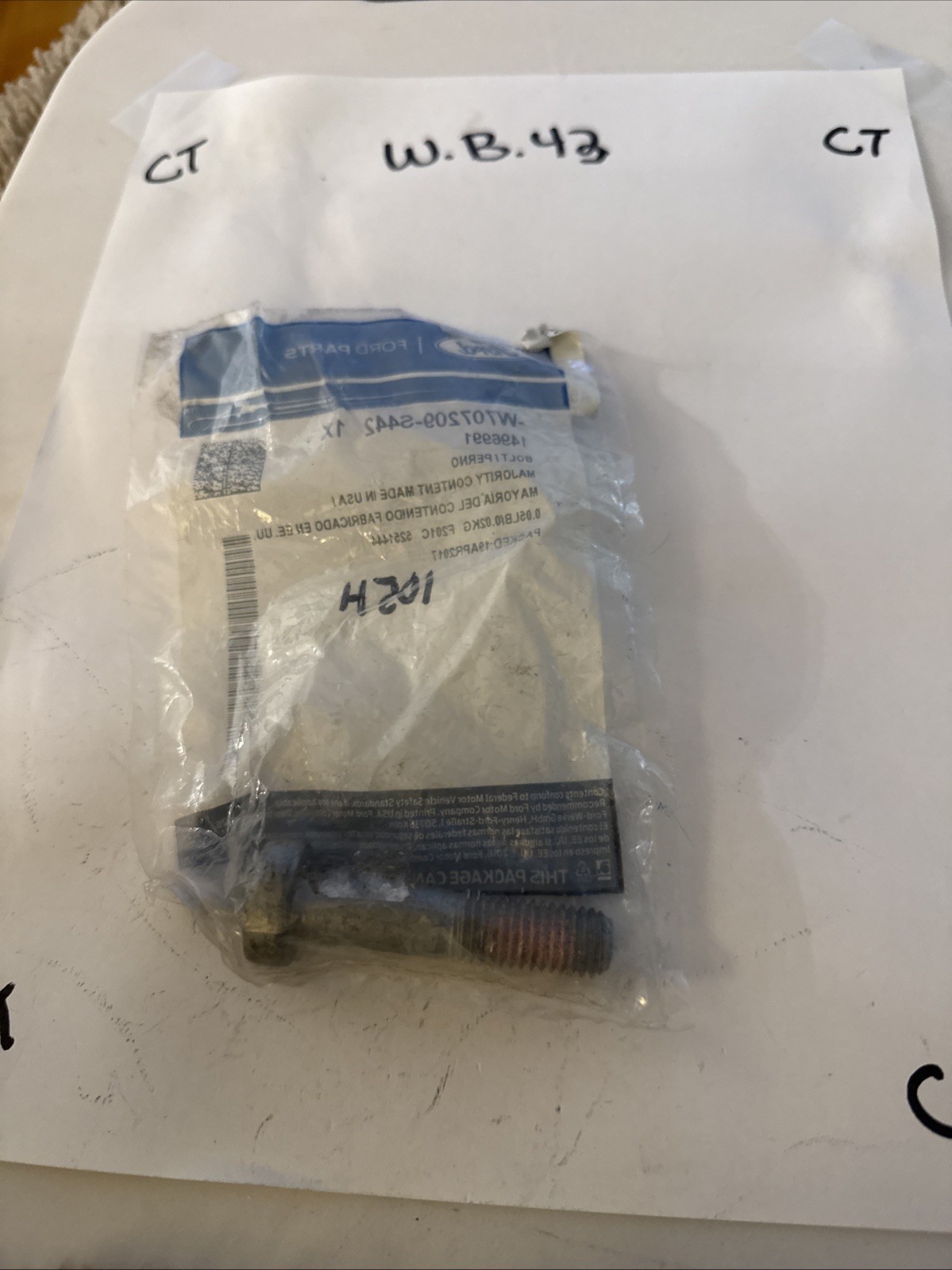 New Genuine Ford Bolt W707209S442 / W707209-S442 Sold Individually - Image 3