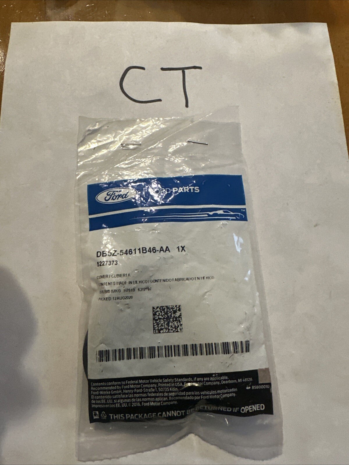 New Genuine Ford Cover Assembly DB5Z54611B46AA / DB5Z-54611B46-AA OEM