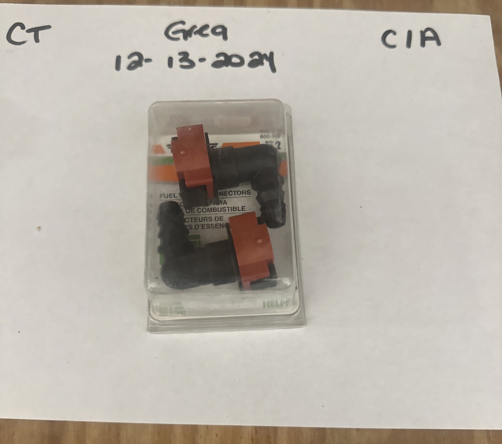 New OEM Dorman OE Solutions 90 Degree Fuel Line Connector - 800-390 Pack Of 2