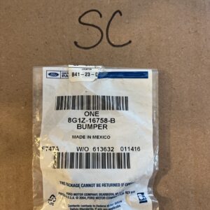 New OEM Ford 8G1Z-16758-B Hood Bumper NOS