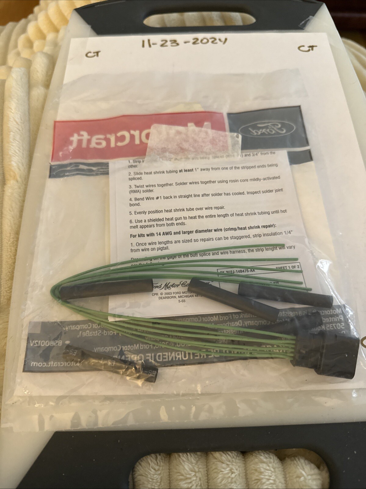 New OEM Genuine Ford Motorcraft 2010-2019 Front Wire Assembly CU2Z-14S411-AEA - Image 3