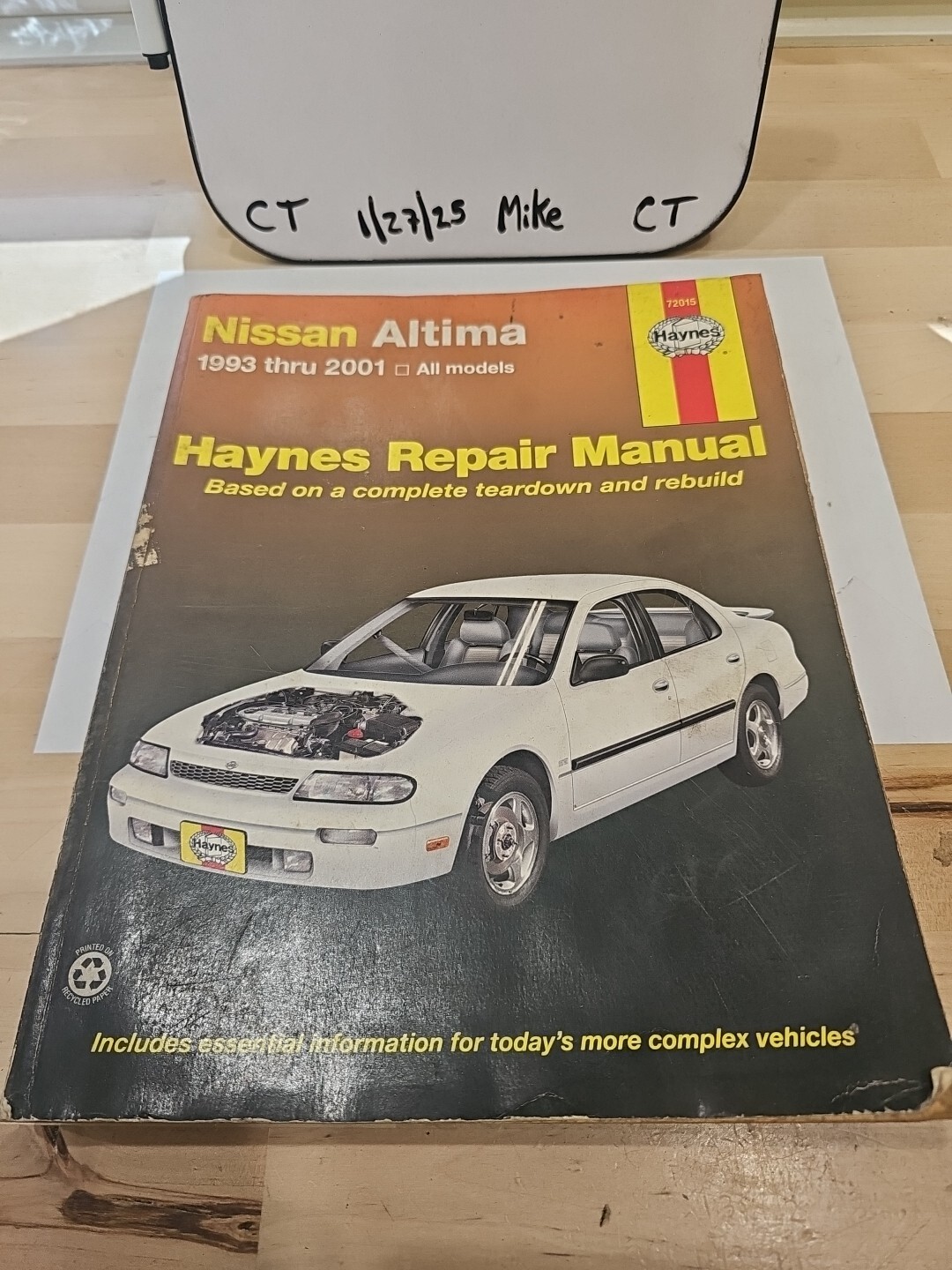 Nissan Altima 1993-2001 Haynes Repair Manual #72015