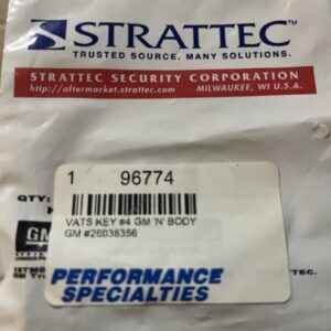 OEM NEW GM Double Sided VATS Chip Key #4 596774 26038356 0.887 K-Ohms SEALED