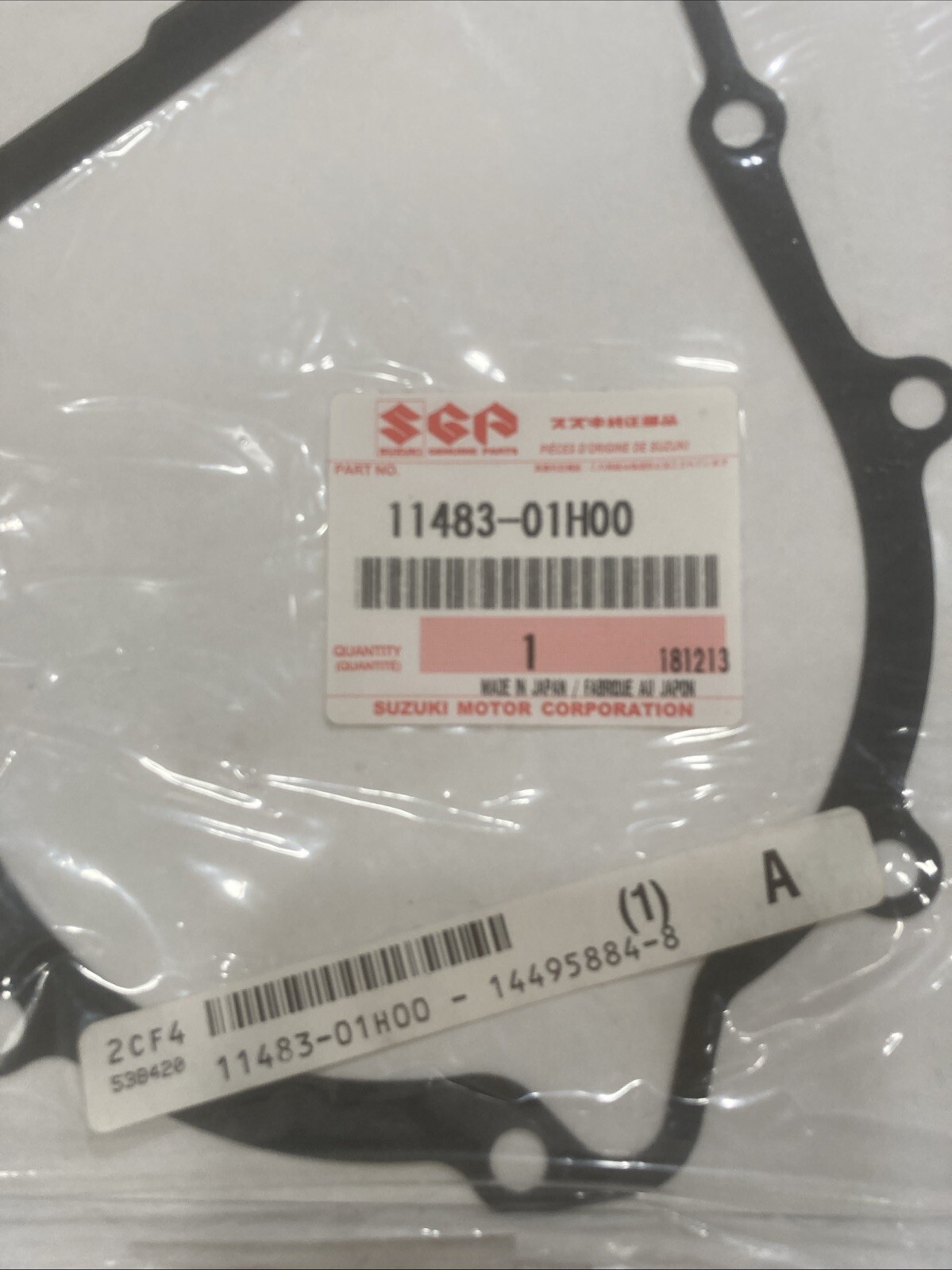 OEM Suzuki 1148301H00 Gasket Generator Cover 11483-01h00 - Image 3