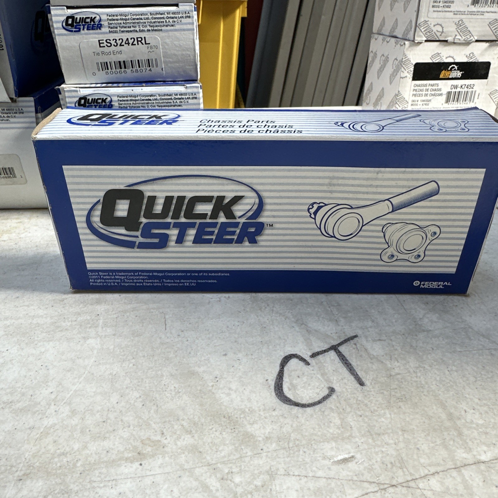 One New QuickSteer Steering Tie Rod End Outer ES435RL for Ford Lincoln Mercury