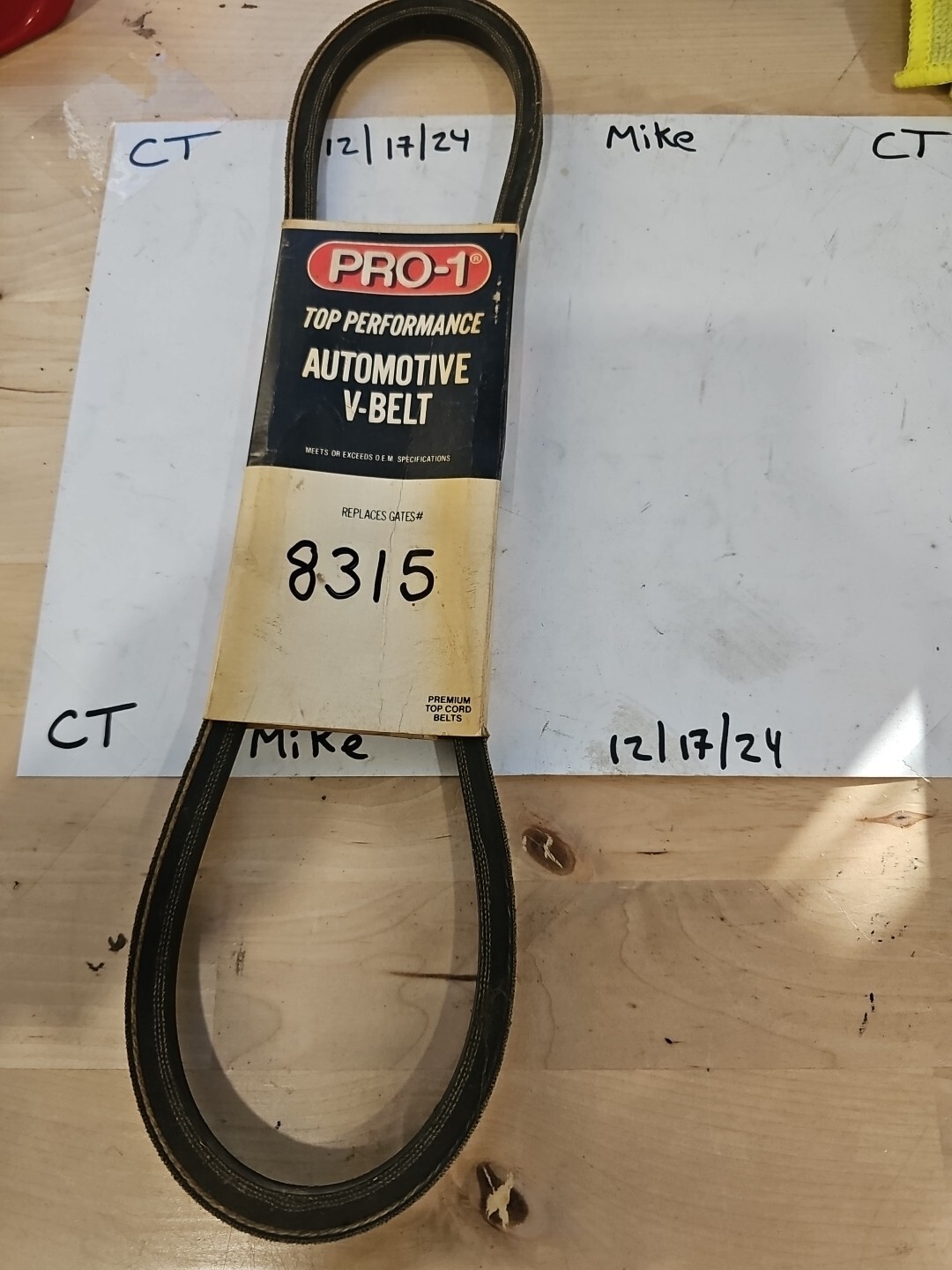 P8315 Pro -1 Automotive V- Belt Replaces Dayco 15315 Gates 8315