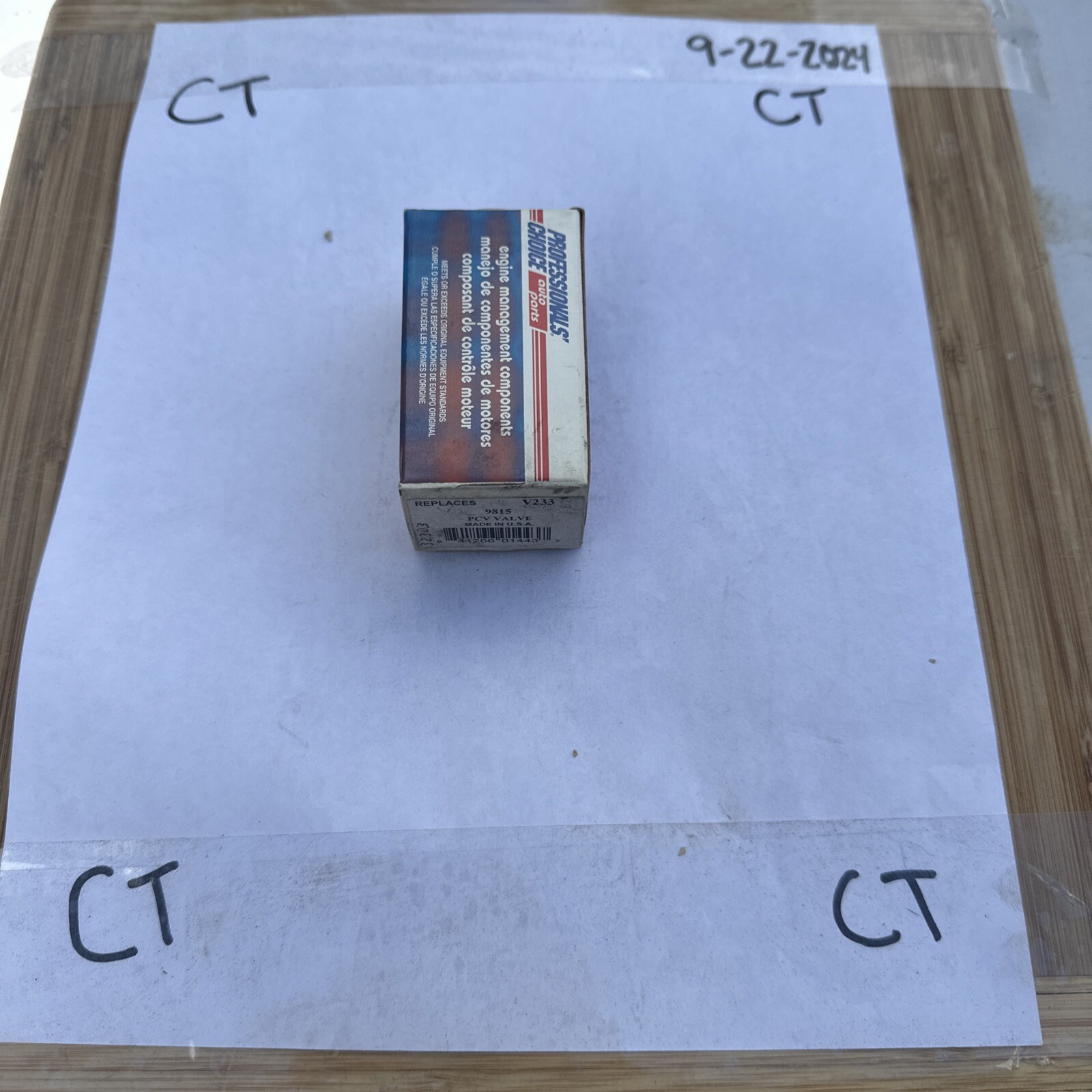 PCV Valve Standard V233 Professional Choice 9815 - Image 3