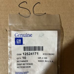 (Package of 10 Retainers) OEM GM Ignition Lock Cylinder Retainer Part# 12524171