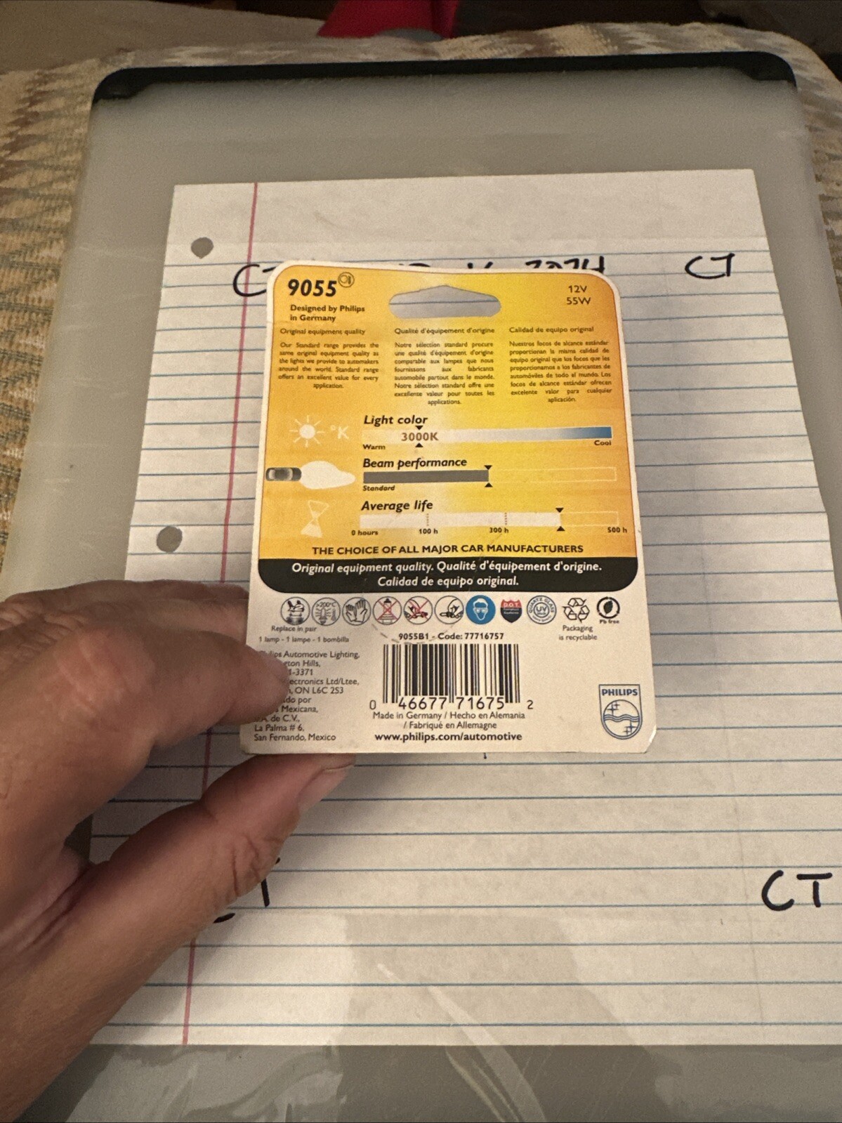 Philips 9055 Standard Halogen Replacement Front Fog Bulb, 1 Pack - Image 3