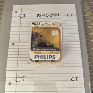 Philips 9055 Standard Halogen Replacement Front Fog Bulb, 1 Pack