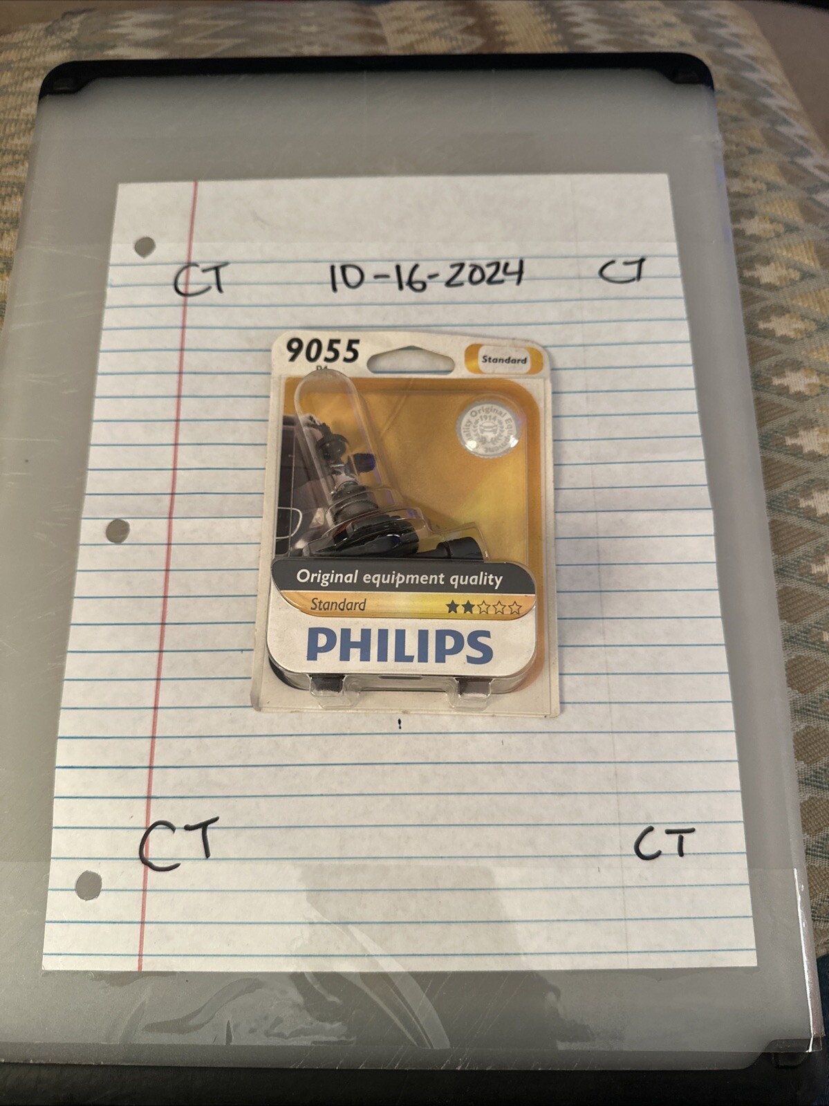 Philips 9055 Standard Halogen Replacement Front Fog Bulb, 1 Pack