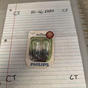 Philips LongerLife 3456 28.54W Two Bulb Front Turn Signal Replacement Stock Lamp