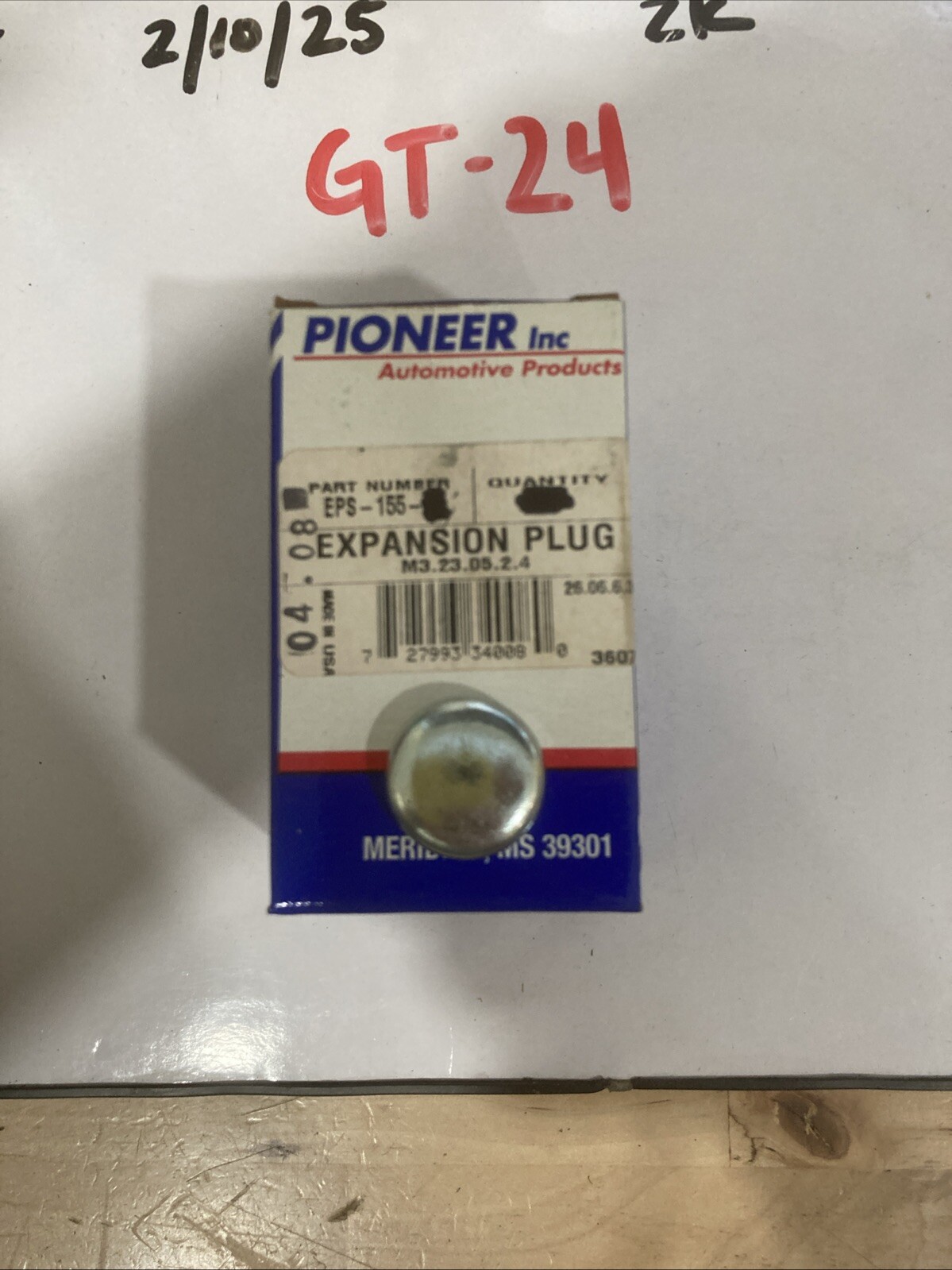 Pioneer EPS155. 13/16" Steel Shallow Engine Expansion Freeze Plug Cup - Image 3