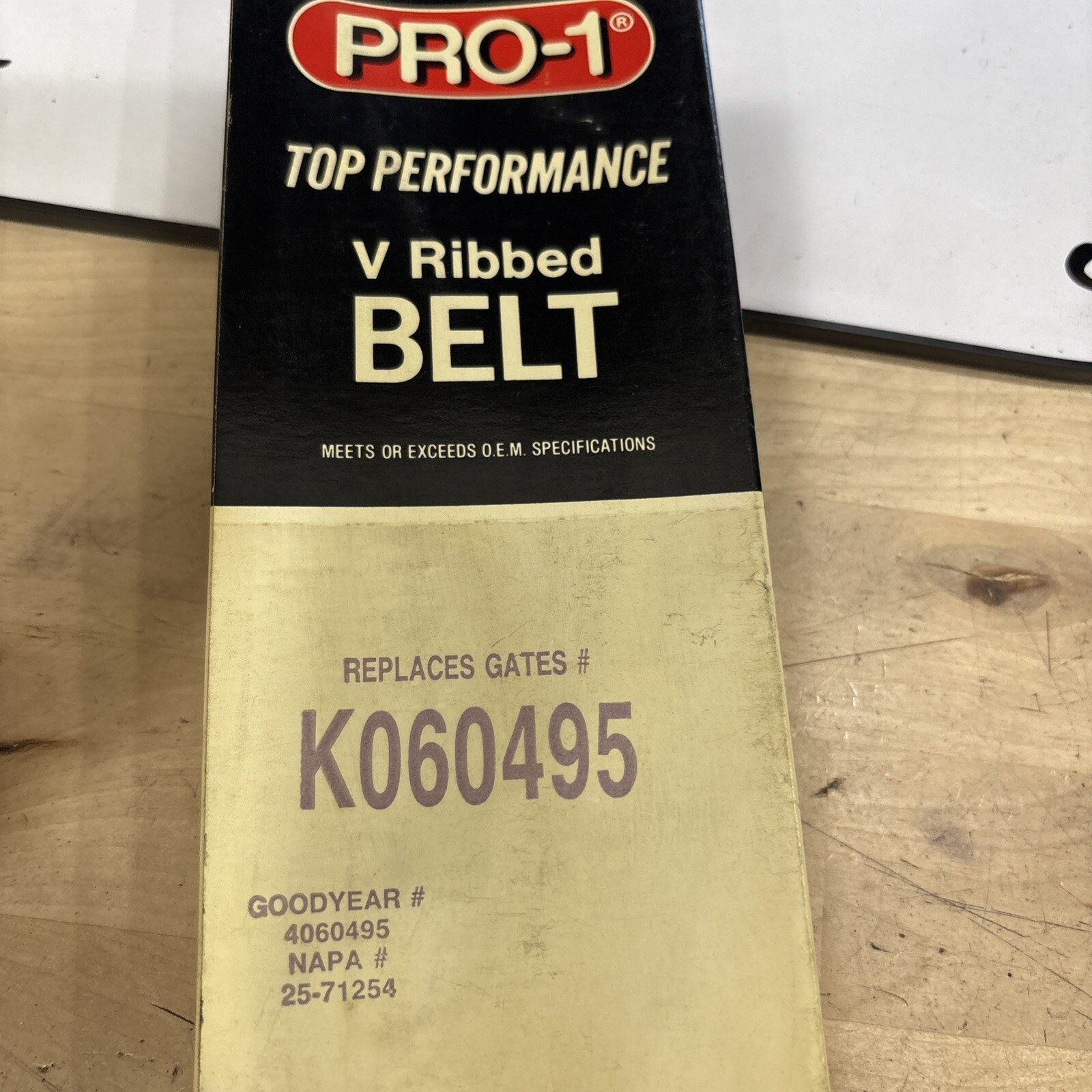 Pro-1 V Ribbed Belt Replaces Dayco 5060495 & Gates K060495 - Image 3