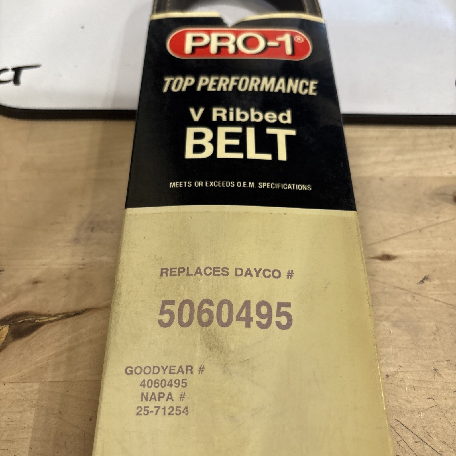 Pro-1 V Ribbed Belt Replaces Dayco 5060495 & Gates K060495 - Image 4