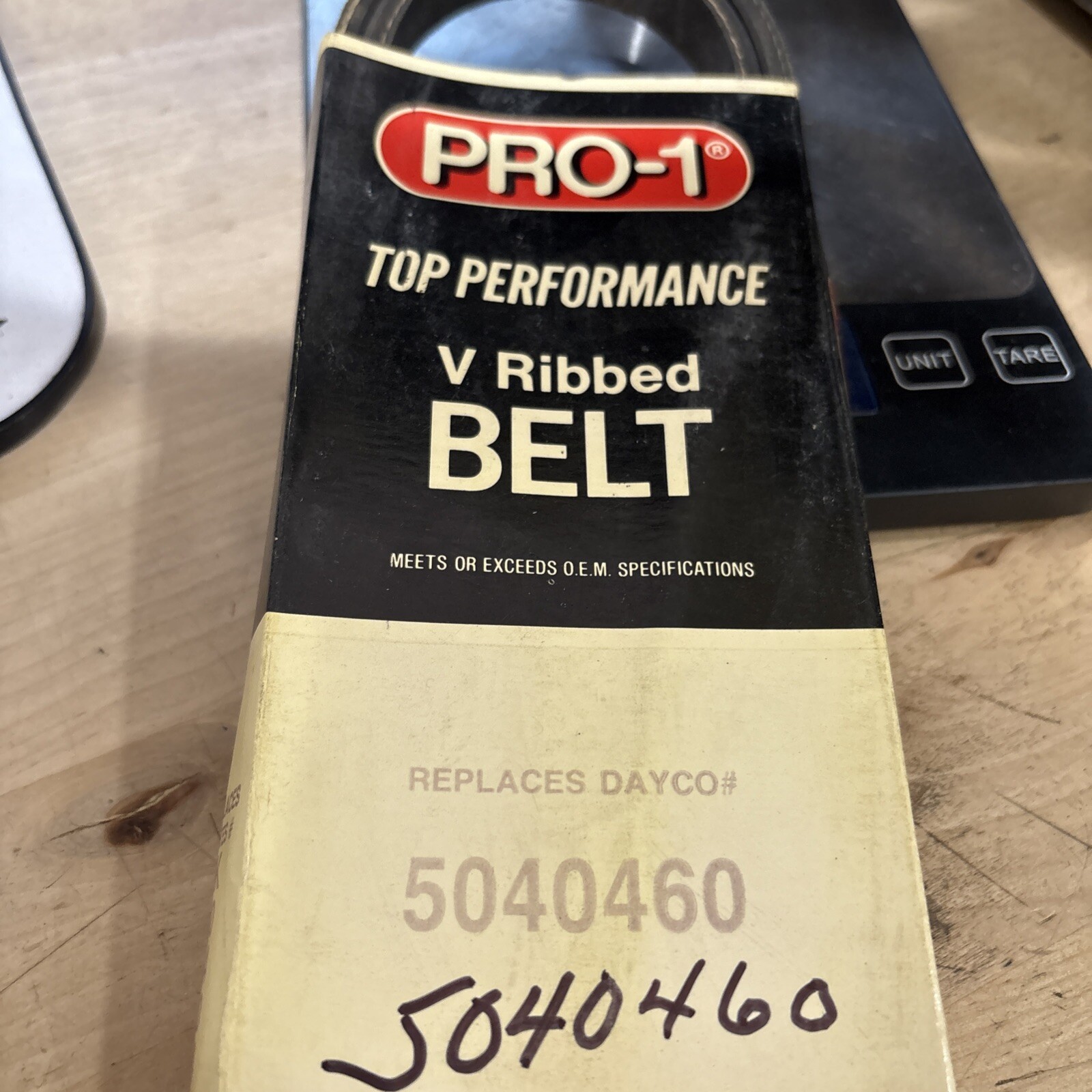 Pro-1 V Ribbed Serpentine Belt Replaces Dayco 5040460 & Gates K040460 - Image 3