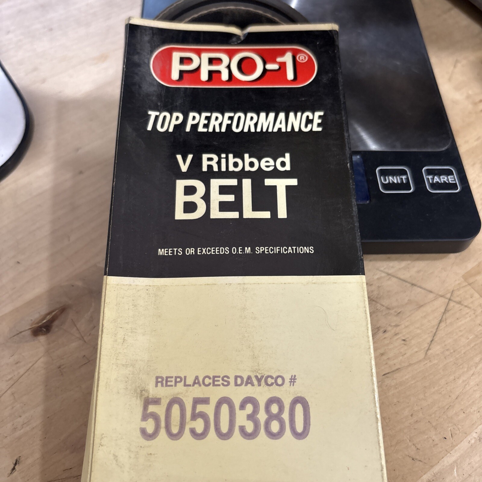 Pro-1 V Ribbed Serpentine Belt Replaces Dayco 5050380 & Gates K050385 - Image 3