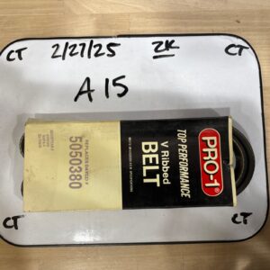 Pro-1 V Ribbed Serpentine Belt Replaces Dayco 5050380 & Gates K050385