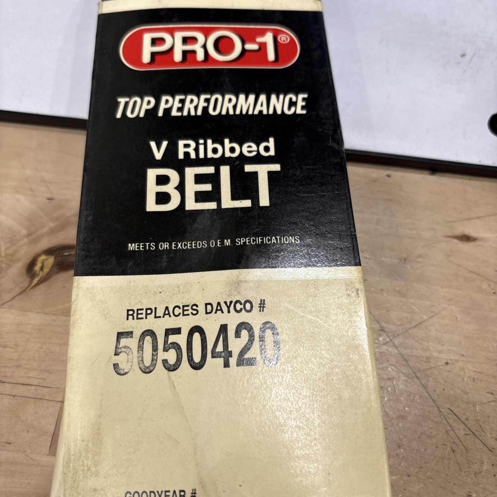 Pro-1 V Ribbed Serpentine Belt Replaces Dayco 5050420 & Gates K050420 - Image 3